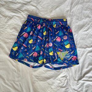 Retro Print Men's Athetic Shorts